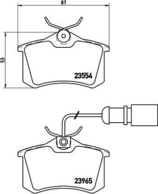 Brembo P 85 058 - Juego de pastillas de freno parts5.com