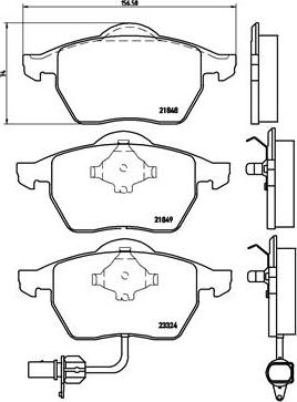 Brembo P 85 060 - Sada brzdových destiček, kotoučová brzda parts5.com