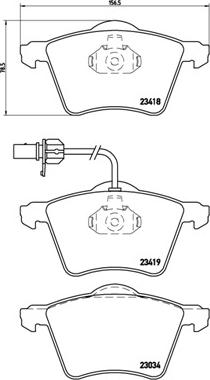 Brembo P 85 062 - Set placute frana,frana disc parts5.com