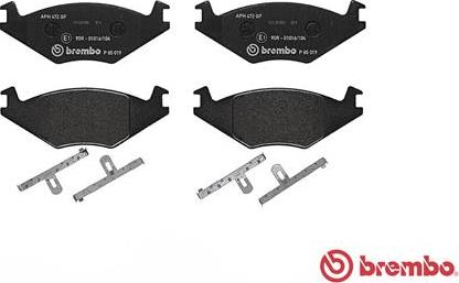 Brembo P 85 019 - Bremsbelagsatz, Scheibenbremse parts5.com