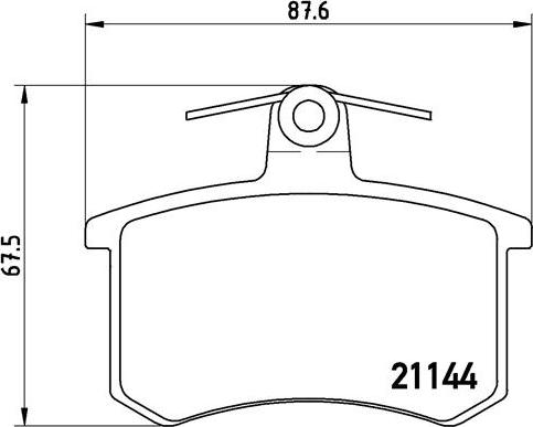 Brembo P 85 013 - Jarrupala, levyjarru parts5.com