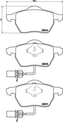 Brembo P 85 085X - Σετ τακάκια, δισκόφρενα parts5.com