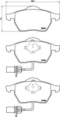 Brembo P 85 037X - Σετ τακάκια, δισκόφρενα parts5.com