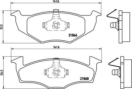 Brembo P 85 025 - Sada brzdových platničiek kotúčovej brzdy parts5.com