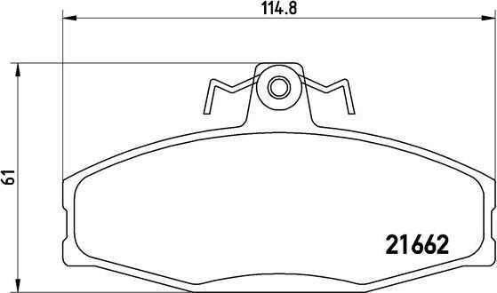 Brembo P 85 022 - Sada brzdových platničiek kotúčovej brzdy parts5.com