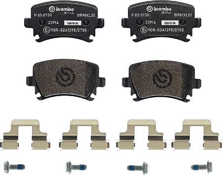 Brembo P 85 073X - Set placute frana,frana disc parts5.com