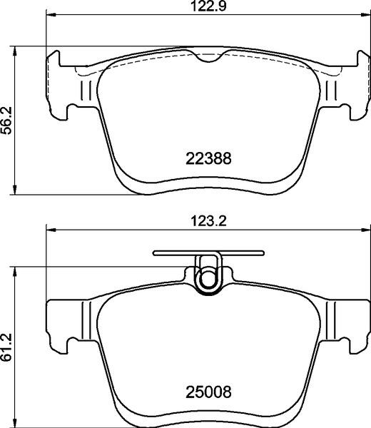 Brembo P 85 191 - Juego de pastillas de freno parts5.com