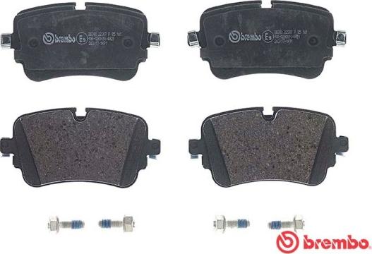 Brembo P 85 161 - Juego de pastillas de freno parts5.com