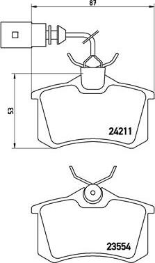 Brembo P 85 101 - Тормозные колодки, дисковые, комплект parts5.com