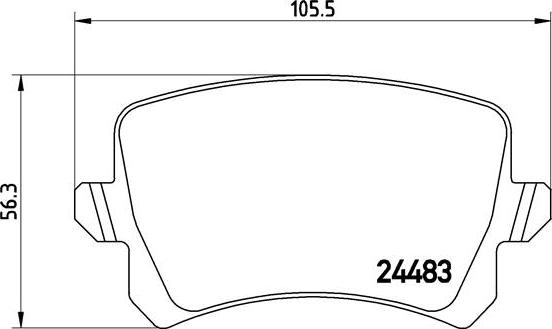 Brembo P 85 108 - Fékbetétkészlet, tárcsafék parts5.com