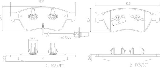 Brembo P 85 102 - Set placute frana,frana disc parts5.com