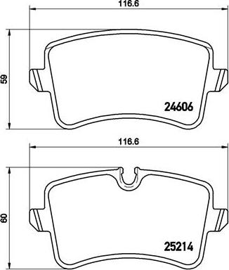 Brembo P 85 119 - Fren balata seti, diskli fren parts5.com