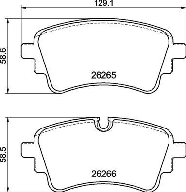 Brembo P 85 185 - Juego de pastillas de freno parts5.com