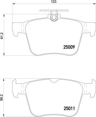 Brembo P 85 124 - Juego de pastillas de freno parts5.com