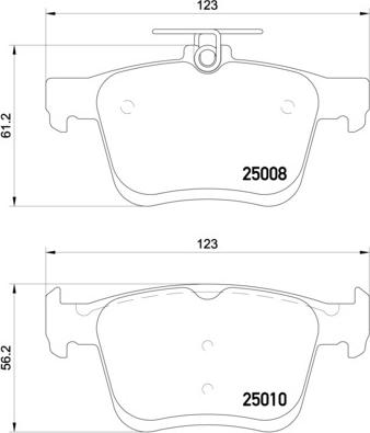 Brembo P 85 125X - Juego de pastillas de freno parts5.com