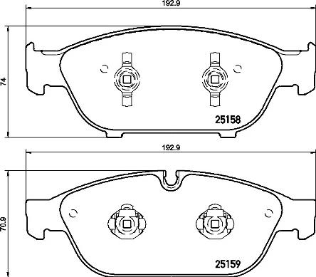 Brembo P 85 127 - Комплект спирачно феродо, дискови спирачки parts5.com