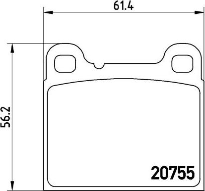 Brembo P 86 002 - Kit de plaquettes de frein, frein à disque parts5.com