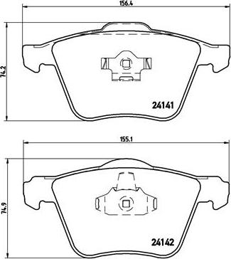 Brembo P 86 018 - Piduriklotsi komplekt,ketaspidur parts5.com