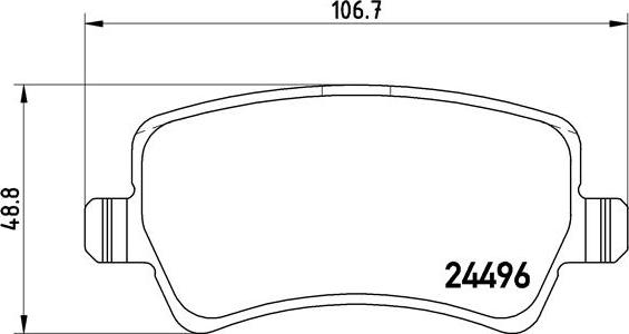 Brembo P 86 021X - Set placute frana,frana disc parts5.com