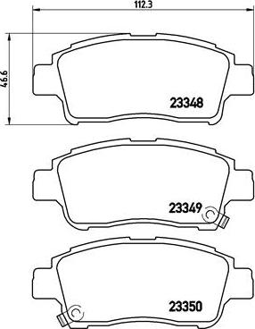 Brembo P 83 050 - Set placute frana,frana disc parts5.com