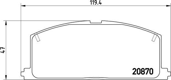 Brembo P 83 011 - Fékbetétkészlet, tárcsafék parts5.com