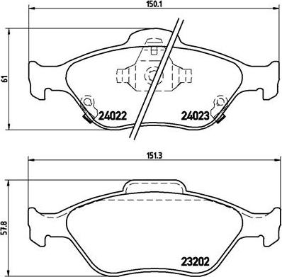 Brembo P 83 085 - Set placute frana,frana disc parts5.com