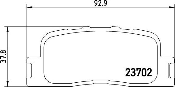 Brembo P 83 088 - Тормозные колодки, дисковые, комплект parts5.com