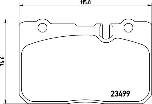 Brembo P 83 039 - Juego de pastillas de freno parts5.com