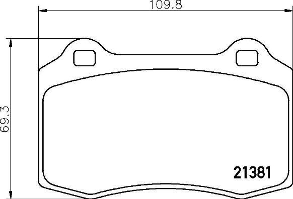 Brembo P 36 020X - Kit de plaquettes de frein, frein à disque parts5.com