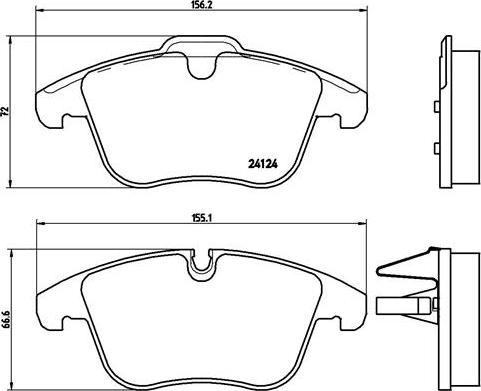 Brembo P 36 022 - Set placute frana,frana disc parts5.com