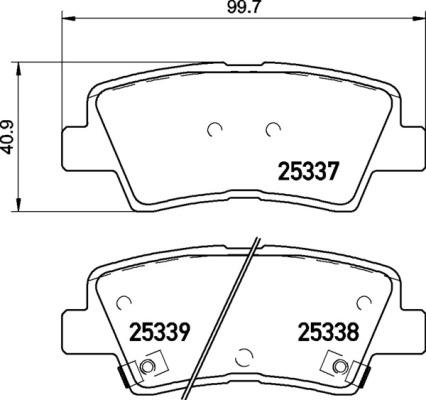 Brembo P 30 094X - Juego de pastillas de freno parts5.com