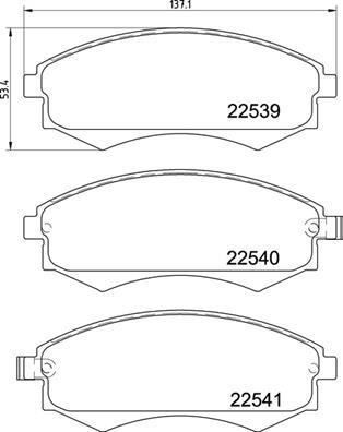 Brembo P 30 097 - Fékbetétkészlet, tárcsafék parts5.com