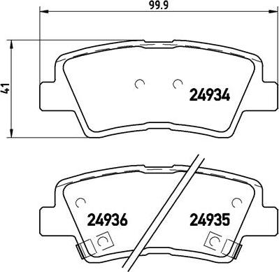 Brembo P 30 047 - Brake Pad Set, disc brake parts5.com