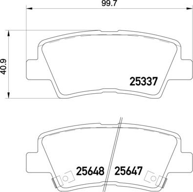 Brembo P 30 054 - Fékbetétkészlet, tárcsafék parts5.com