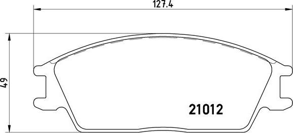 Brembo P 30 001 - Juego de pastillas de freno parts5.com