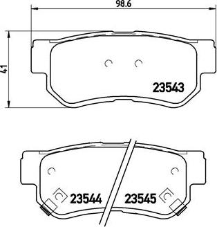 Brembo P 30 014 - Комплект спирачно феродо, дискови спирачки parts5.com