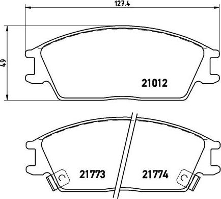 Brembo P 30 024 - Juego de pastillas de freno parts5.com