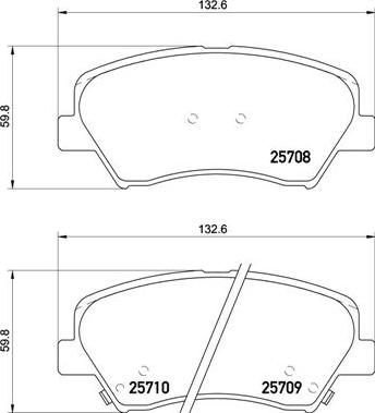 Brembo P 30 073 - Juego de pastillas de freno parts5.com