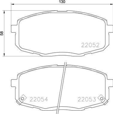 Brembo P 30 077 - Brake Pad Set, disc brake parts5.com