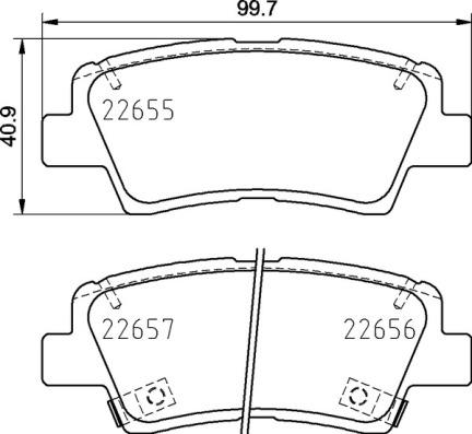 Brembo P 30 103 - Brake Pad Set, disc brake parts5.com