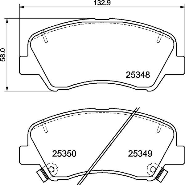 Brembo P 30 122 - Fékbetétkészlet, tárcsafék parts5.com