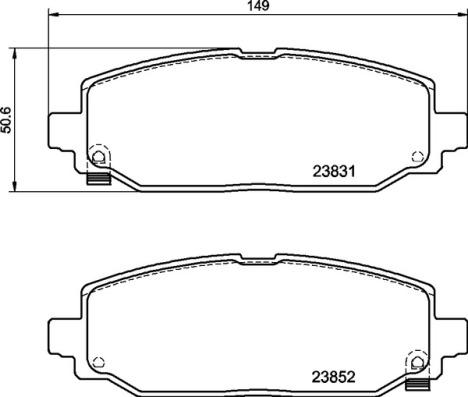 Brembo P 37 025 - Juego de pastillas de freno parts5.com