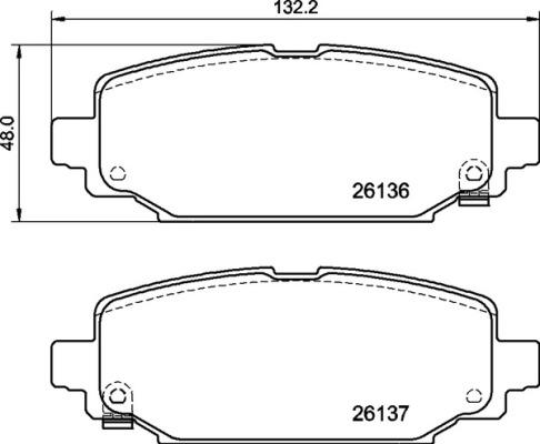 Brembo P 37 026 - Juego de pastillas de freno parts5.com