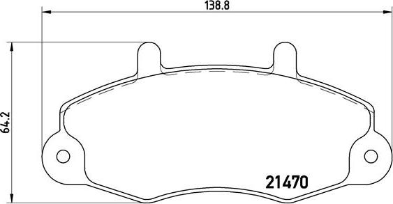 Brembo P 24 049 - Komplet pločica, disk-kočnica parts5.com