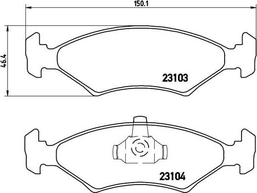 Brembo P 24 043 - Set placute frana,frana disc parts5.com