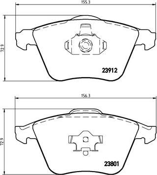 Brembo P 24 057 - Piduriklotsi komplekt,ketaspidur parts5.com