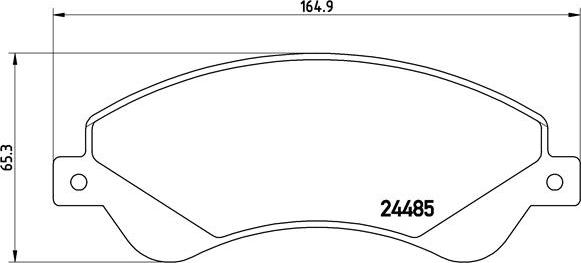 Brembo P 24 065 - Set placute frana,frana disc parts5.com