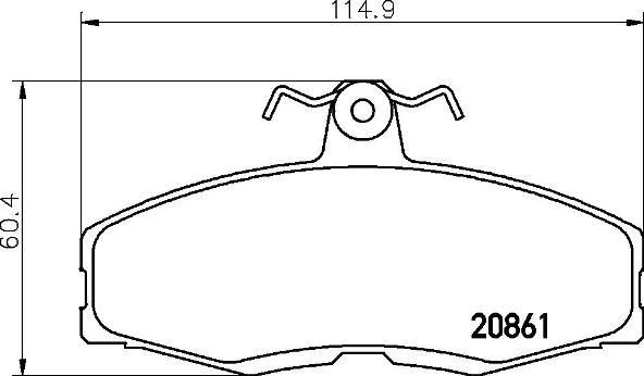 Brembo P 24 013 - Brake Pad Set, disc brake parts5.com