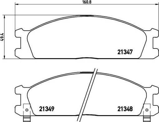 Brembo P 24 026 - Brake Pad Set, disc brake parts5.com