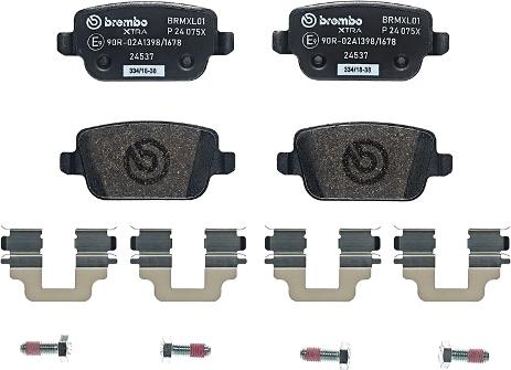 Brembo P 24 075X - Juego de pastillas de freno parts5.com